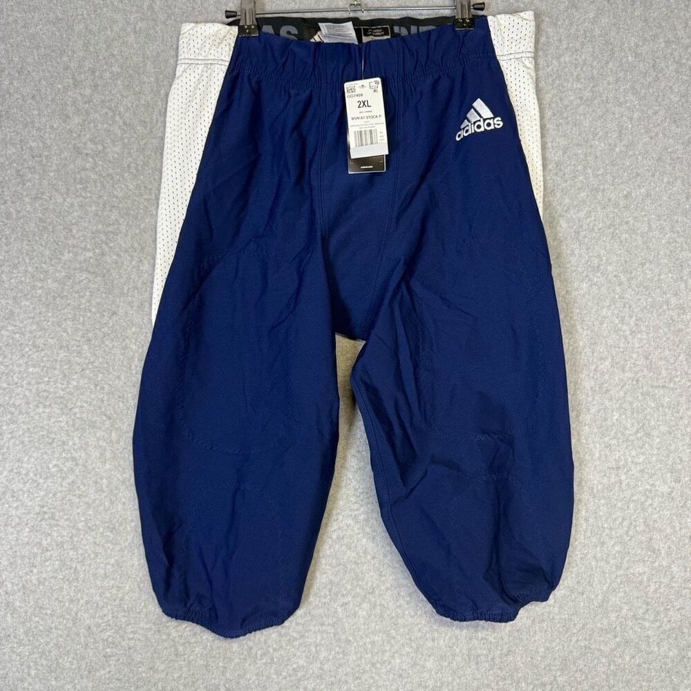Adidas WVN A1 Stock P Football Pants Navy Blue White Men Size 2XL XXL GG7409 NEW